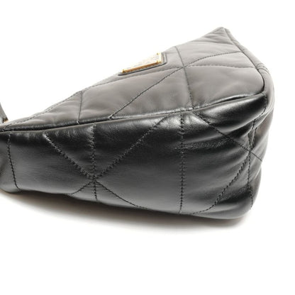 Prada Shoulder Bag Nappa Leather Quilted Triangle