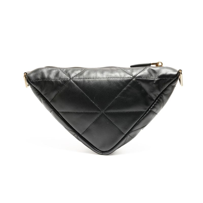 Prada Shoulder Bag Nappa Leather Quilted Triangle