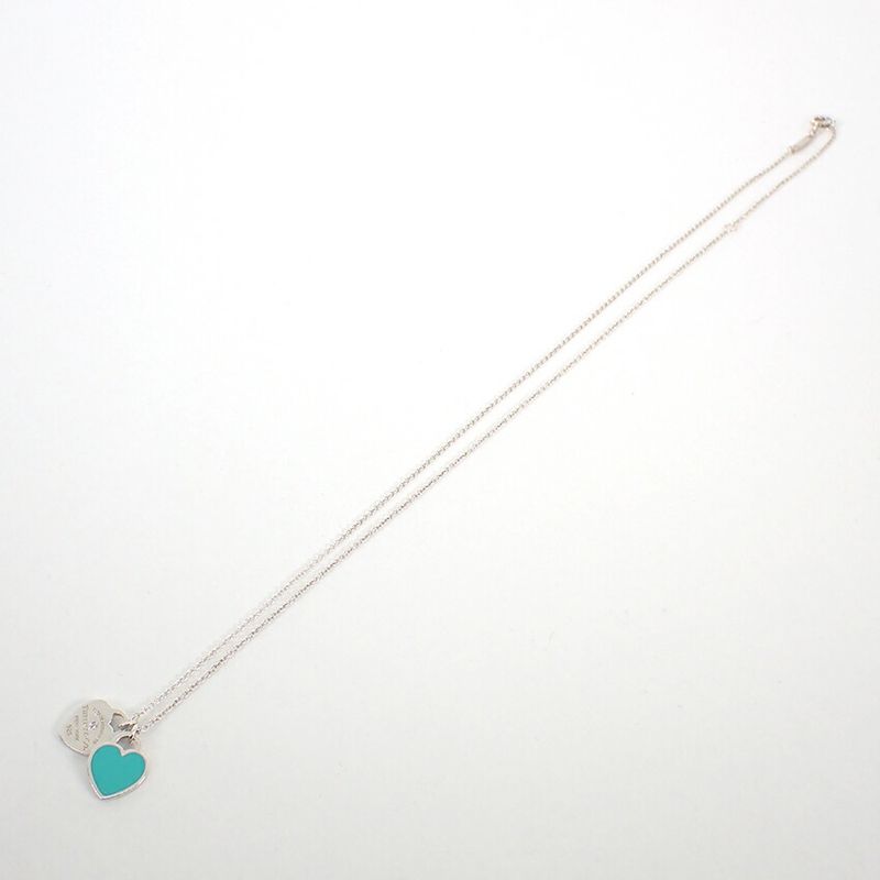 Tiffany & Co. 925 Blue Return to Double Diamond Pendant