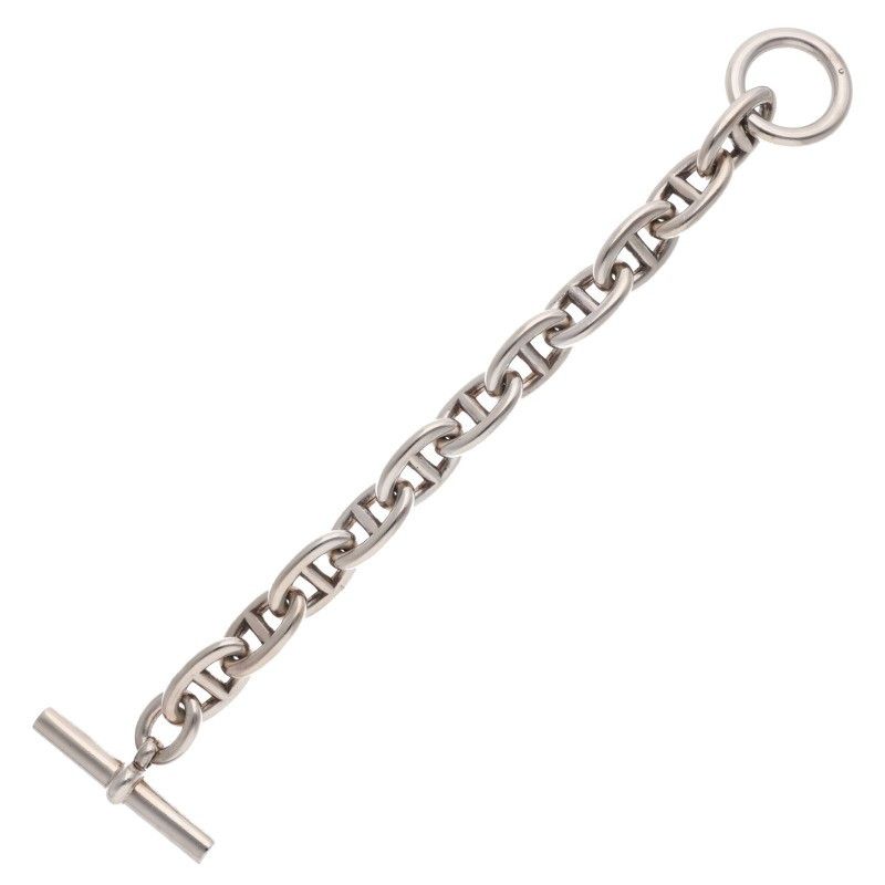 Hermes Chaine D'ancre TGM Silver Bracelet
