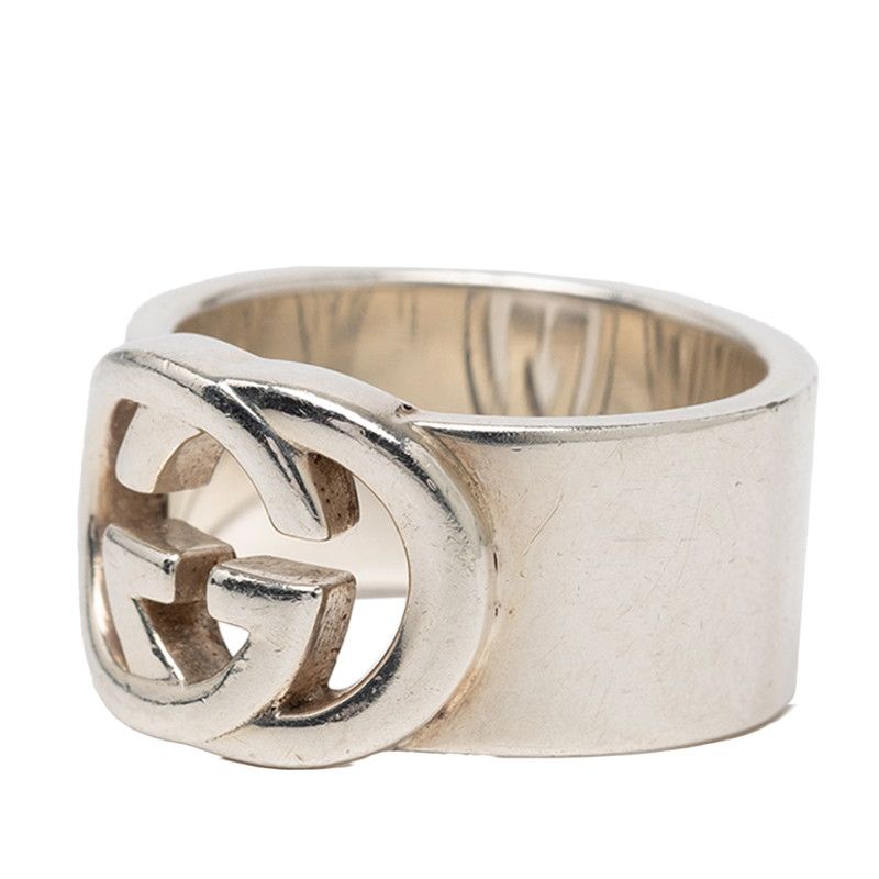 Gucci Interlocking Ring Silver