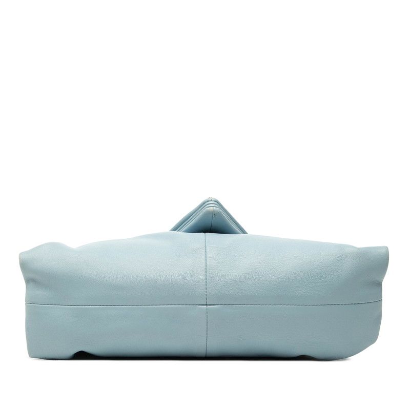 Bottega Veneta Triangle Light Blue Leather
