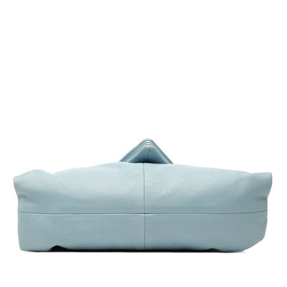 Bottega Veneta Triangle Light Blue Leather