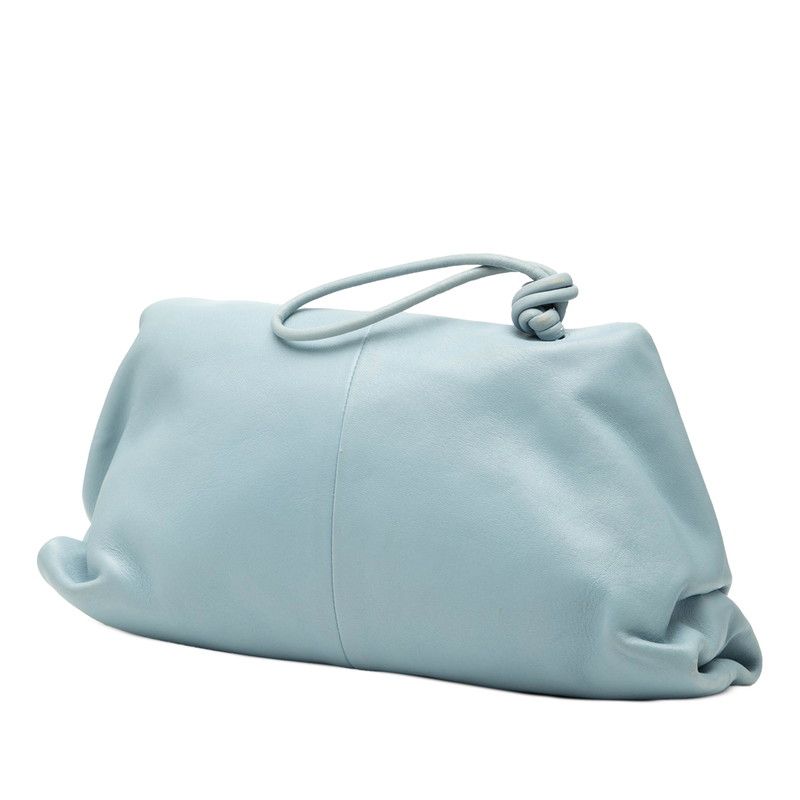 Bottega Veneta Triangle Light Blue Leather