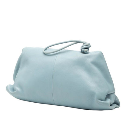 Bottega Veneta Triangle Light Blue Leather