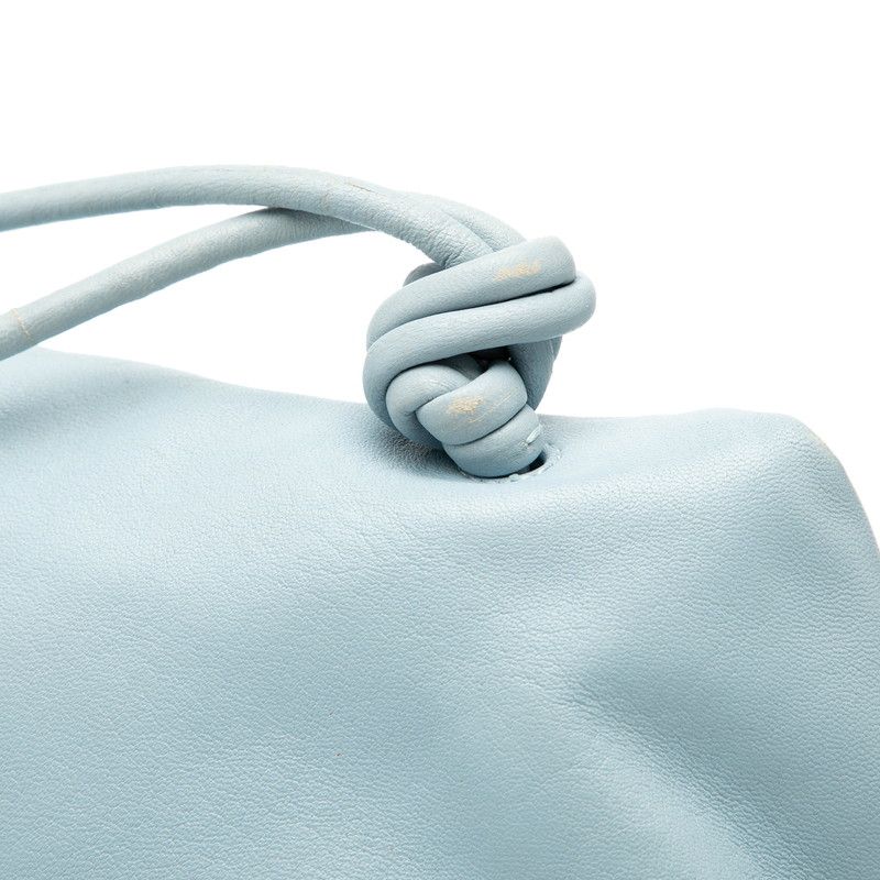 Bottega Veneta Triangle Light Blue Leather