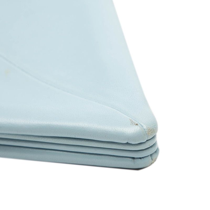 Bottega Veneta Triangle Light Blue Leather