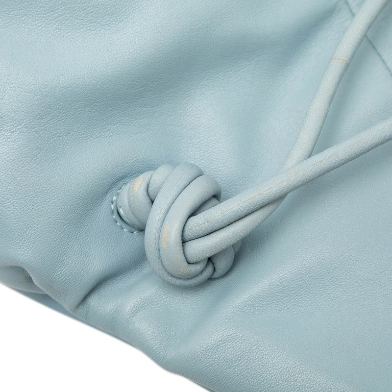Bottega Veneta Triangle Light Blue Leather