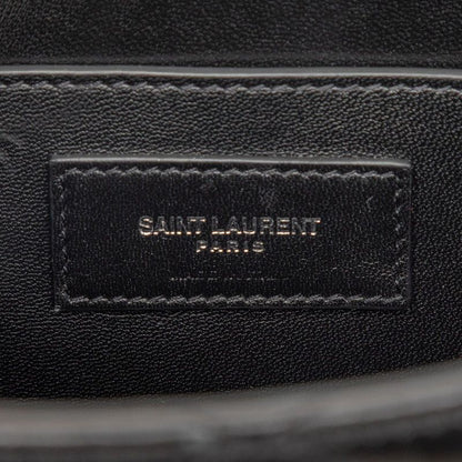 Saint Laurent YSL Logo June Box Black Lambskin