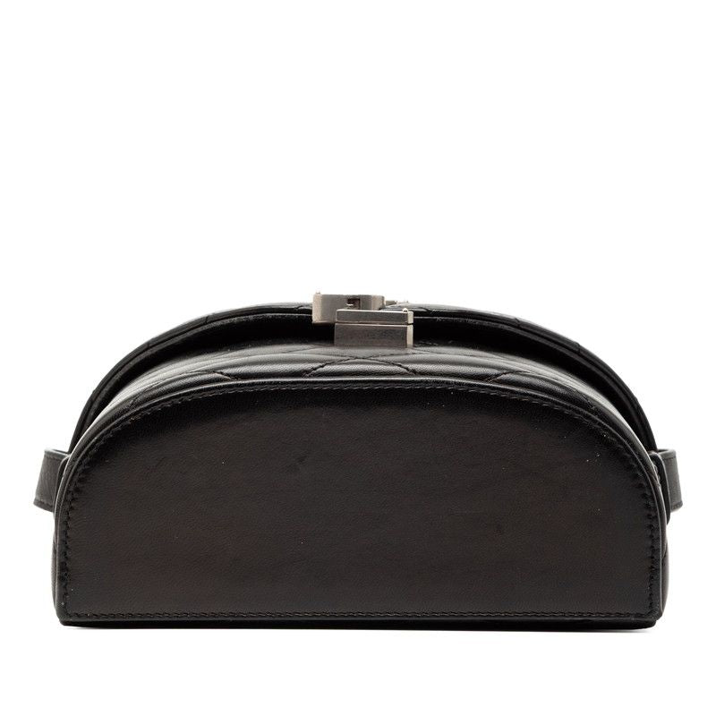 Saint Laurent YSL Logo June Box Black Lambskin