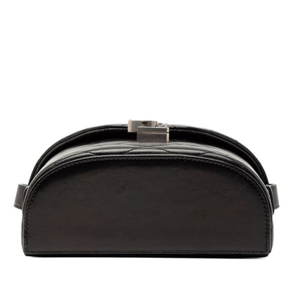 Saint Laurent YSL Logo June Box Black Lambskin