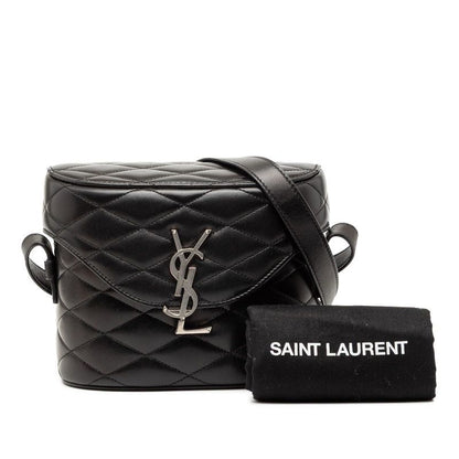 Saint Laurent YSL Logo June Box Black Lambskin