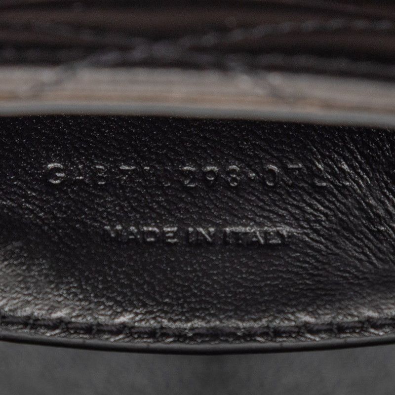 Saint Laurent YSL Logo June Box Black Lambskin