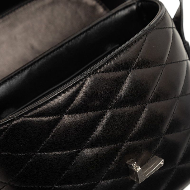 Saint Laurent YSL Logo June Box Black Lambskin