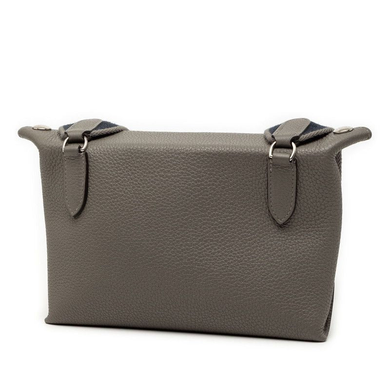 Hermes Vidopoche Crossbody Shoulder Bag Grimeia Gray Togo