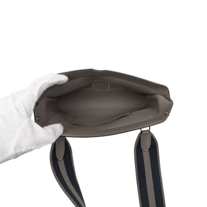Hermes Vidopoche Crossbody Shoulder Bag Grimeia Gray Togo