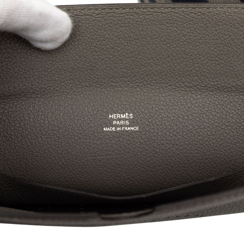 Hermes Vidopoche Crossbody Shoulder Bag Grimeia Gray Togo