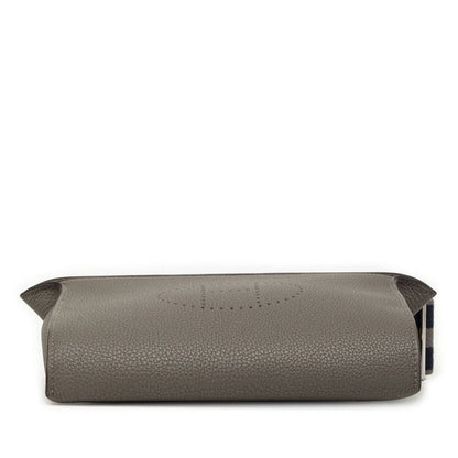 Hermes Vidopoche Crossbody Shoulder Bag Grimeia Gray Togo