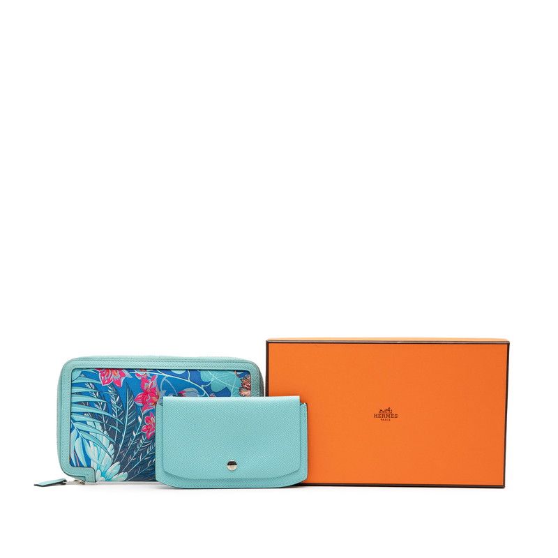 Hermes Silk Soiree Flamingo Party Blue Atle Mykonos Pink