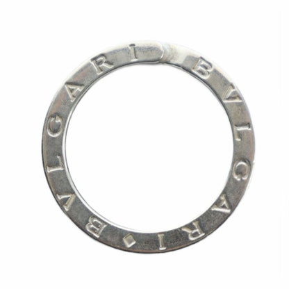 Bvlgari Key Ring Key Holder Logo Silver MQ OH