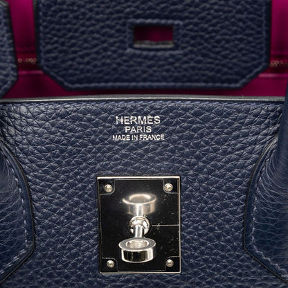 Hermes Birkin 30 Bourneign Rose Purple Silver Taurillon Clemence