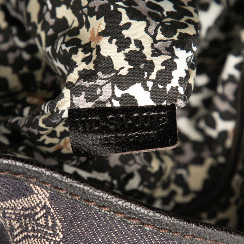 Celine Triomphe Tote Indigo Black Denim Leather