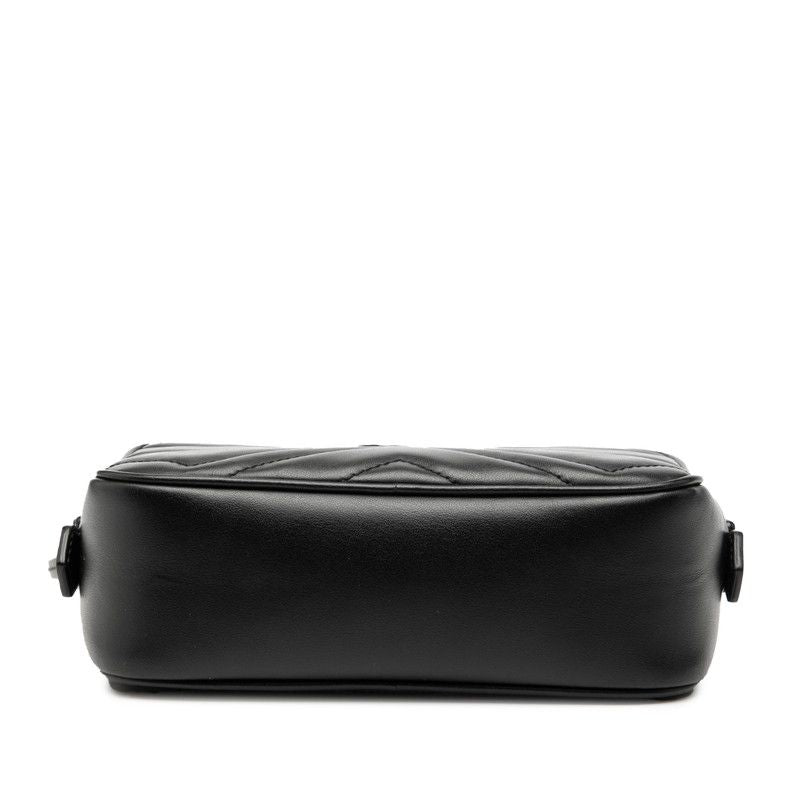 Gucci GG Marmont Mini Camera Bag Black Leather