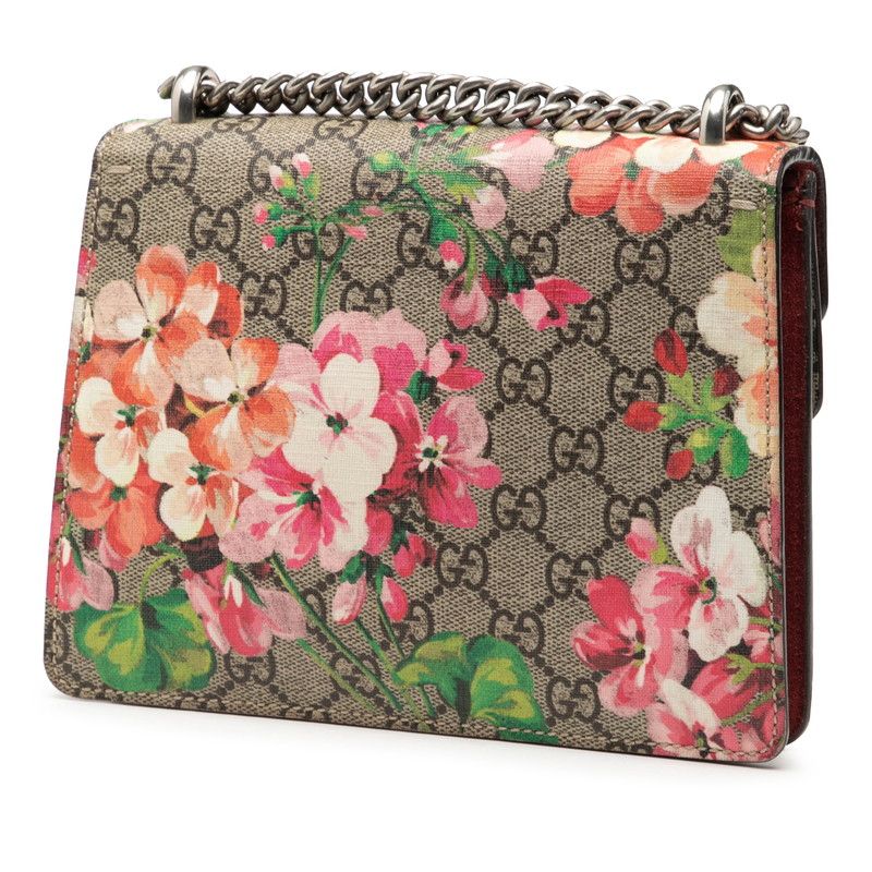 Gucci GG Supreme Blooms Dionysus Chain Shoulder Bag Beige Multicolor