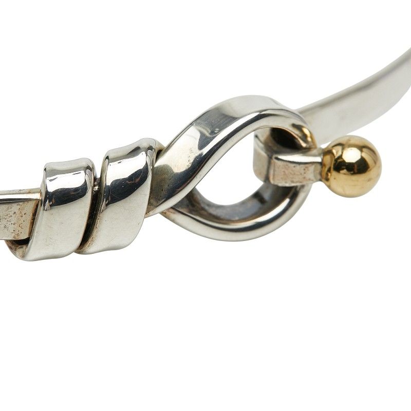 Tiffany & Co. Hook Eye Silver Gold 18K Yellow