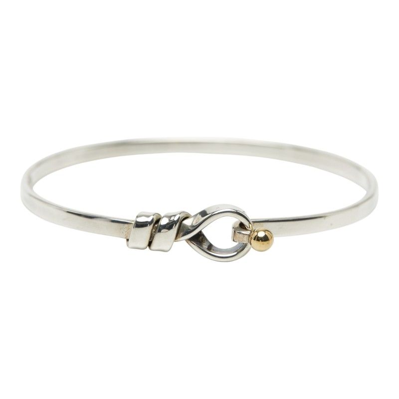 Tiffany & Co. Hook Eye Silver Gold 18K Yellow