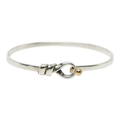 Tiffany & Co. Hook Eye Silver Gold 18K Yellow
