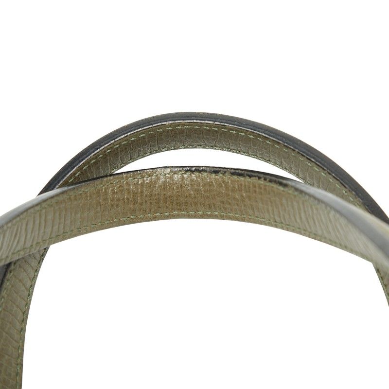 Loewe 2-Way Shoulder Bag Khaki Leather