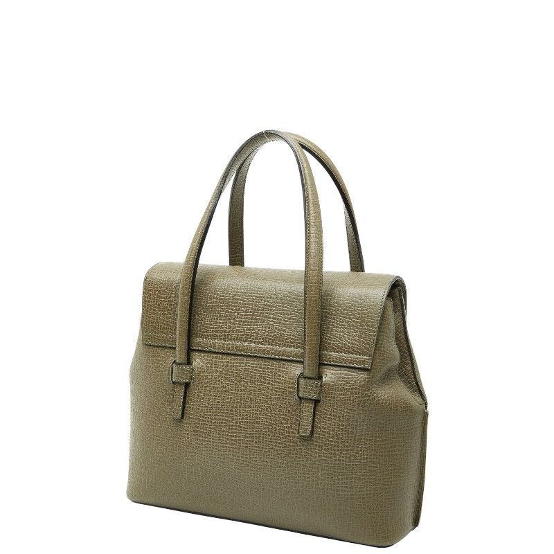 Loewe 2-Way Shoulder Bag Khaki Leather