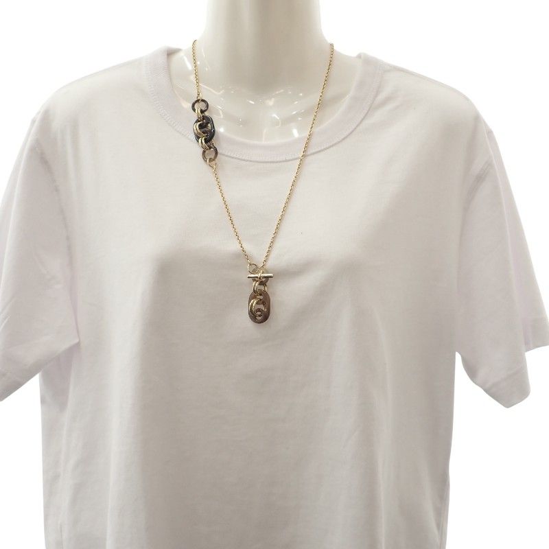 Hermes Pendant Yulidice PM Appraised Necklace Metal