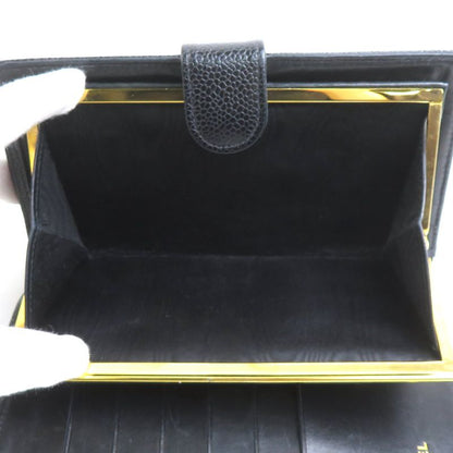 Chanel Bifold Wallet Leather Caviar