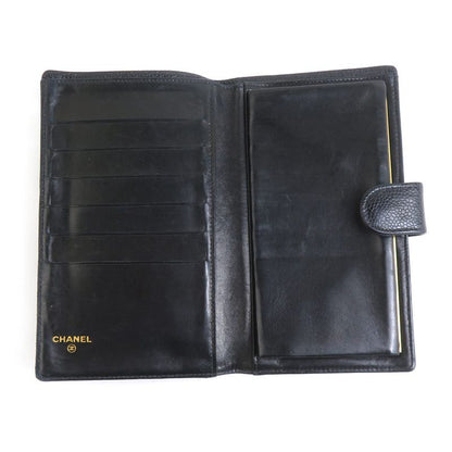Chanel Bifold Wallet Leather Caviar