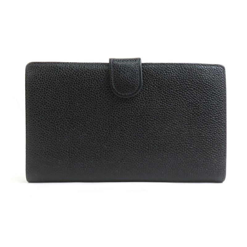 Chanel Bifold Wallet Leather Caviar