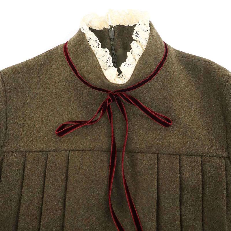 Gucci Wool Dress Khaki 36