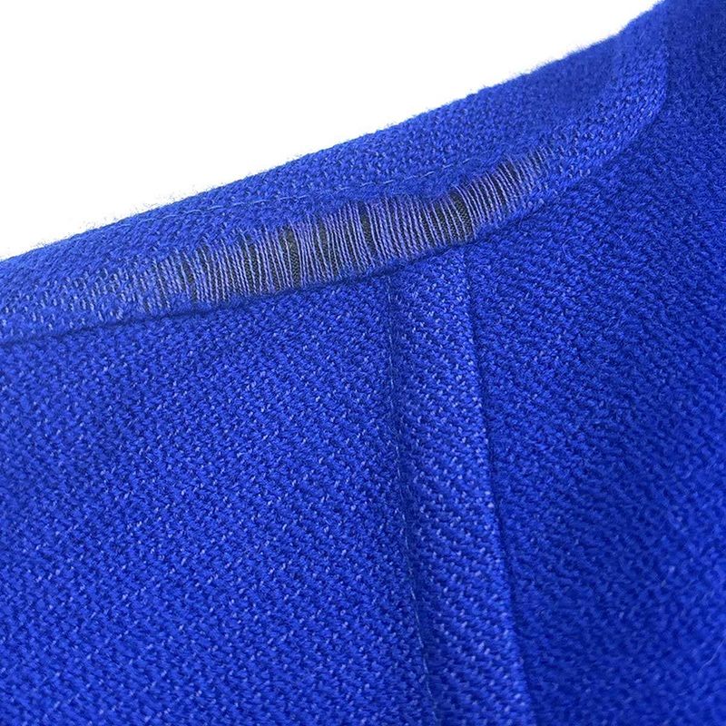 Hermes Glenan Wool Cashmere Duffel Coat Blue 38