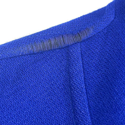 Hermes Glenan Wool Cashmere Duffel Coat Blue 38