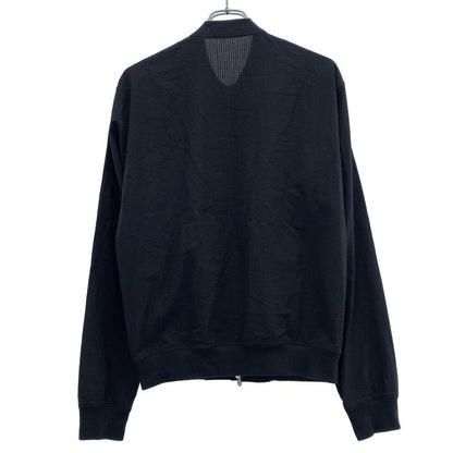 Hermes Zip Up Seersucker Jacket Navy 37