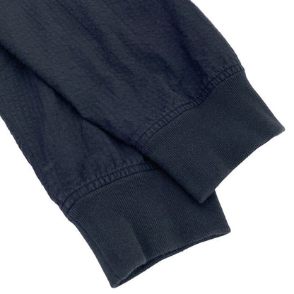 Hermes Zip Up Seersucker Jacket Navy 37