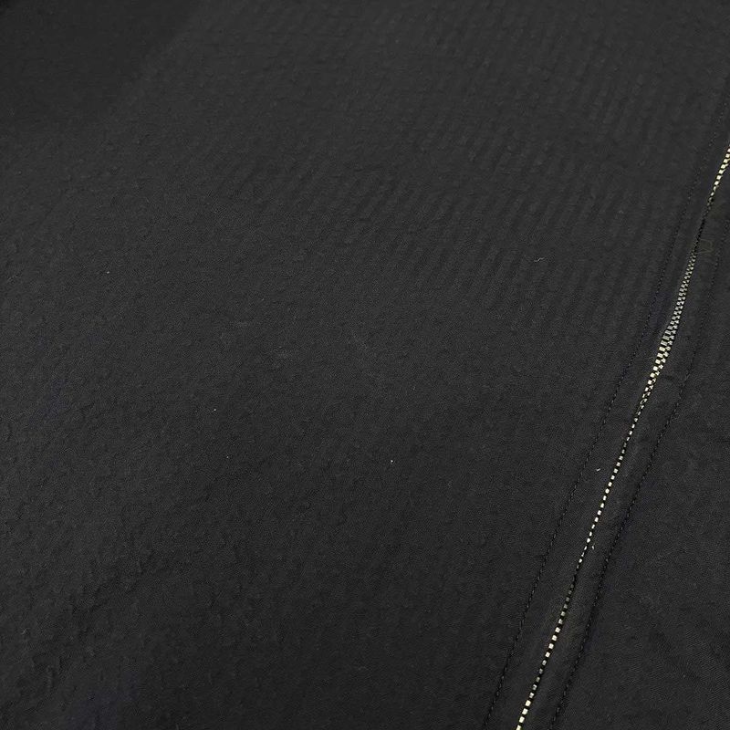 Hermes Zip Up Seersucker Jacket Navy 37