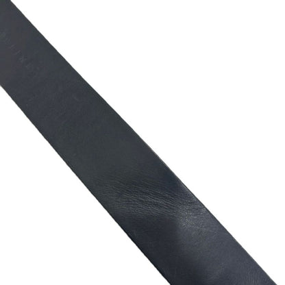 Celine Pelican Hook Buckle Leather Belt Black 30 75