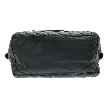 Balenciaga the Matelasse Quilted Leather Bag Black