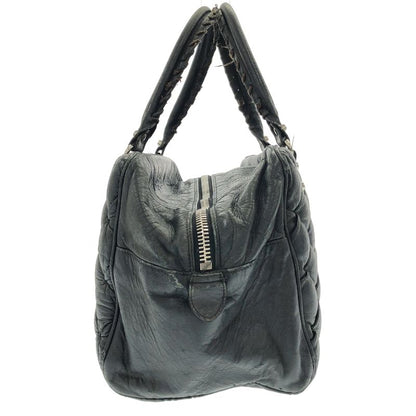 Balenciaga the Matelasse Quilted Leather Bag Black