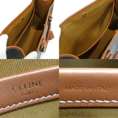Celine Mini Horizontal Hippo Handbag 2-Way Triomphe Canvas
