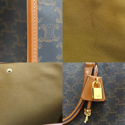 Celine Mini Horizontal Hippo Handbag 2-Way Triomphe Canvas