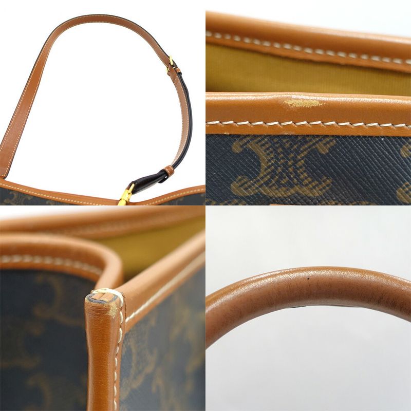 Celine Mini Horizontal Hippo Handbag 2-Way Triomphe Canvas