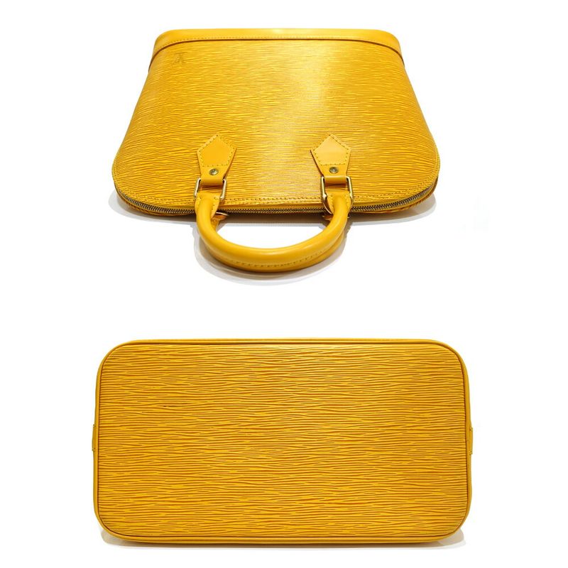 Louis Vuitton Alma PM Handbag 2-Way Epi Leather Yellow
